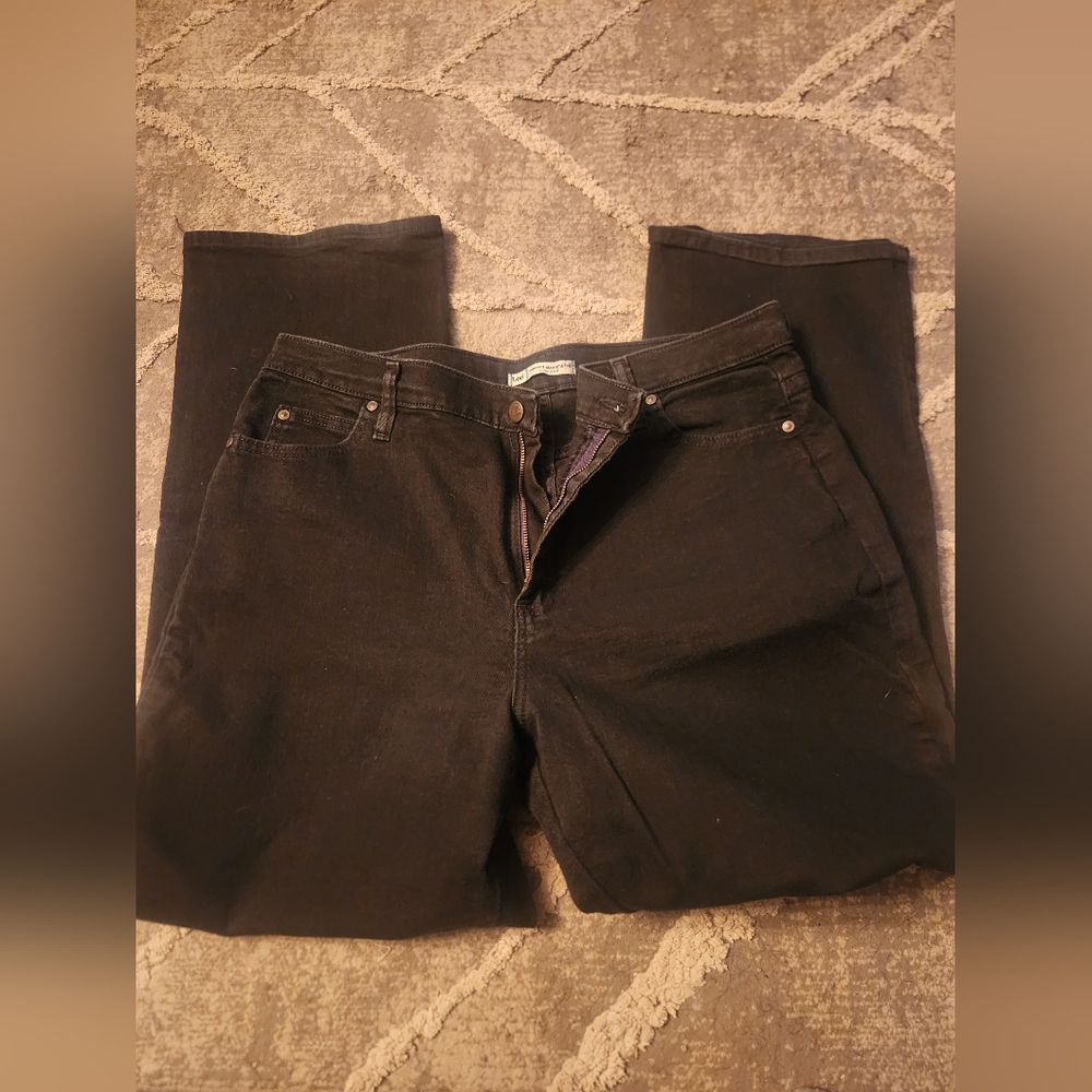 Lee Black Straight Leg Denim Jeans